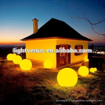 sans fil rechargeable Chrismas imperméables boule ornement / led lueur piscine balle